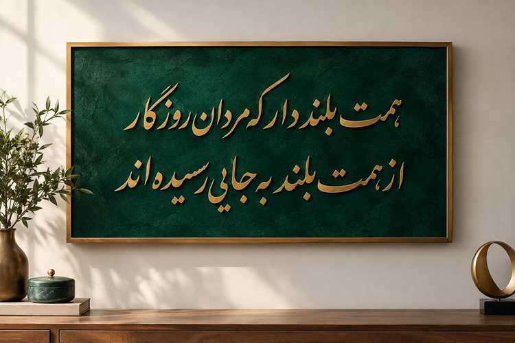 تابلو دکوراتیو کالیگرافی برجسته