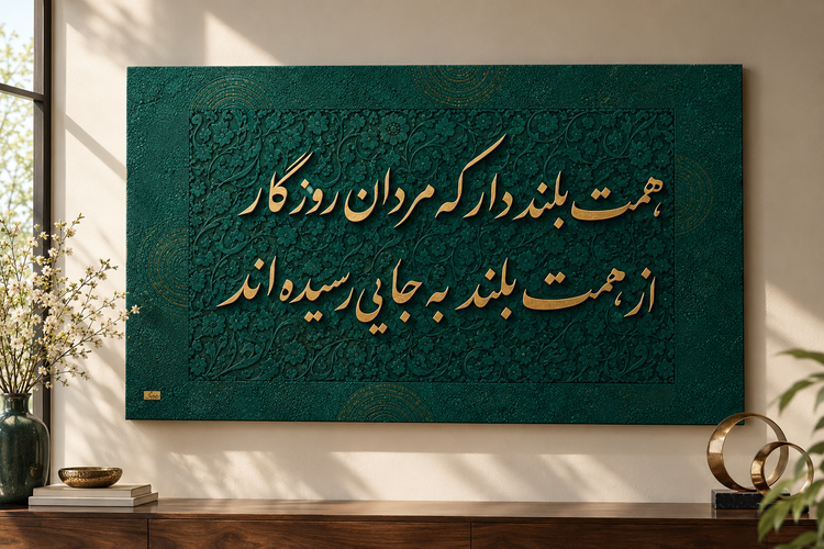 تابلو دکوراتیو کالیگرافی برجسته